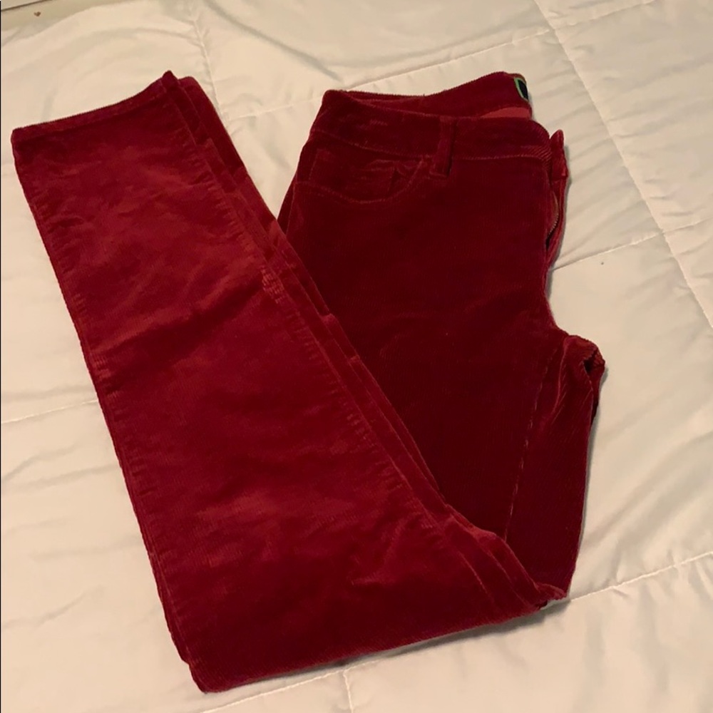 C Wonder burgundy red corduroy pants size 8 NWOT